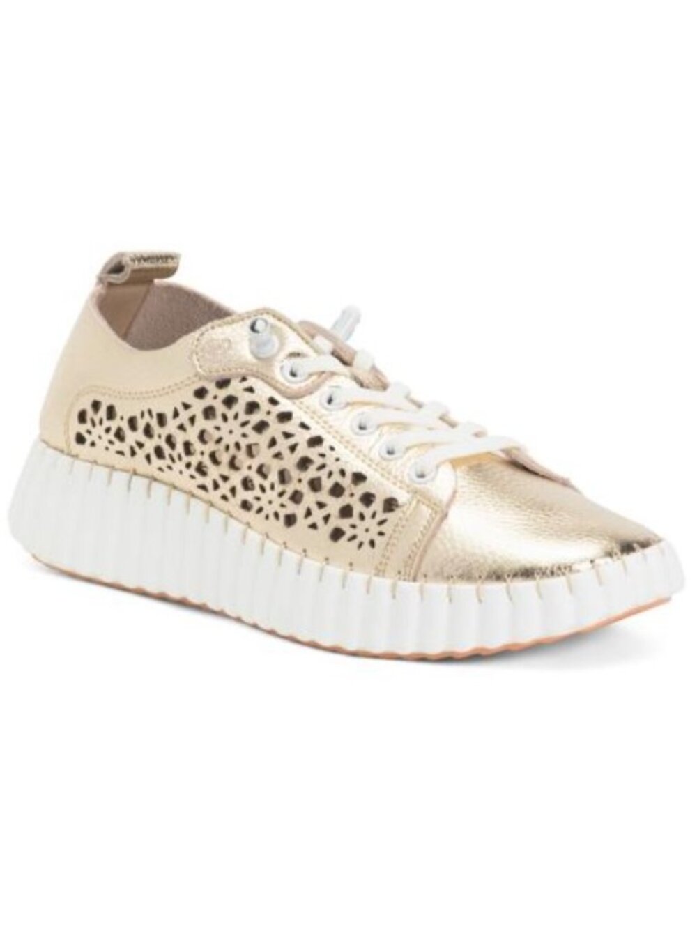 ✨YOKONO Leather Perforated Lace Up Slip On Breathable Sneakers SPAIN Handmade 9